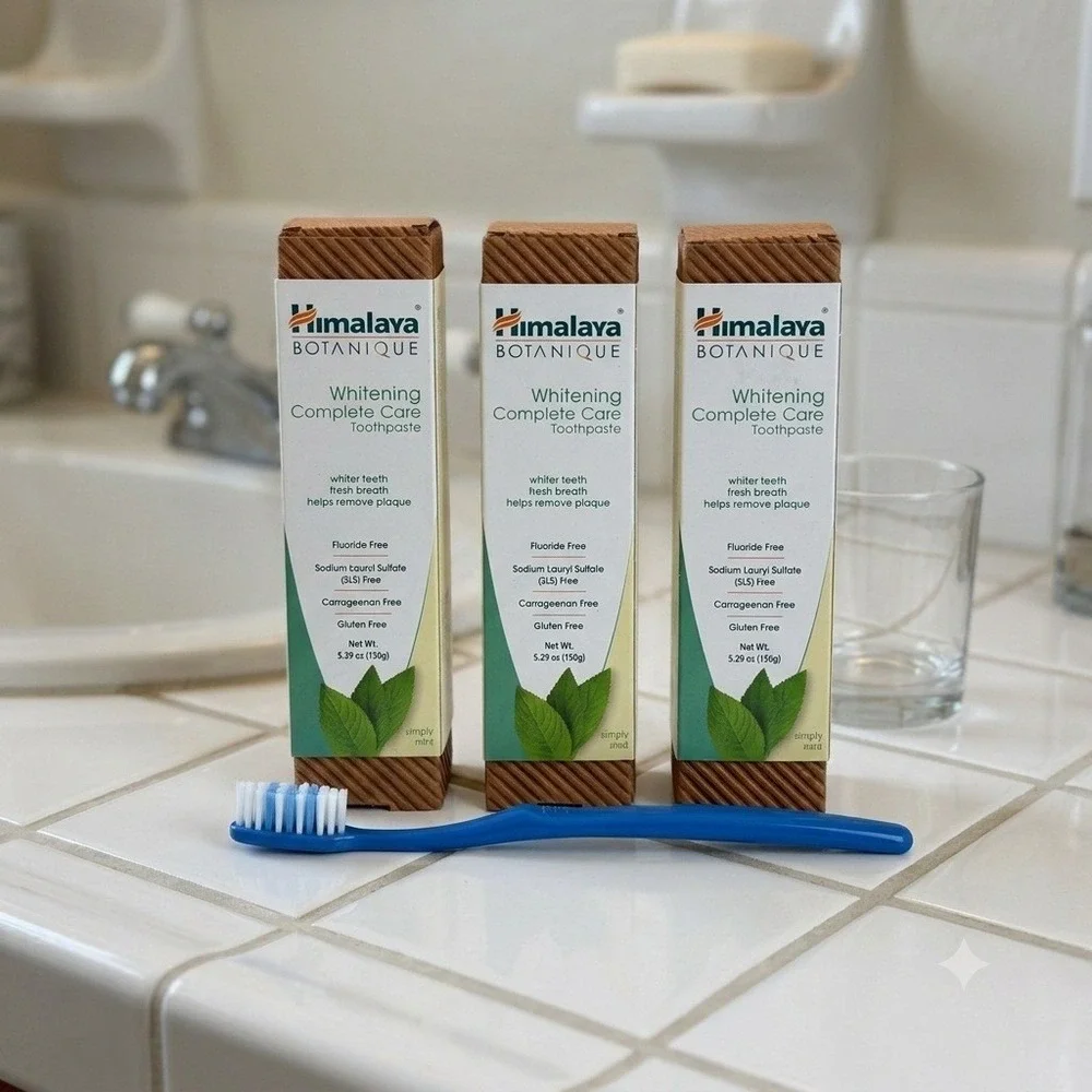 Himalaya Botanique Whitening Complete Care Toothpaste 5.29oz Simple Mint 3pk NEW